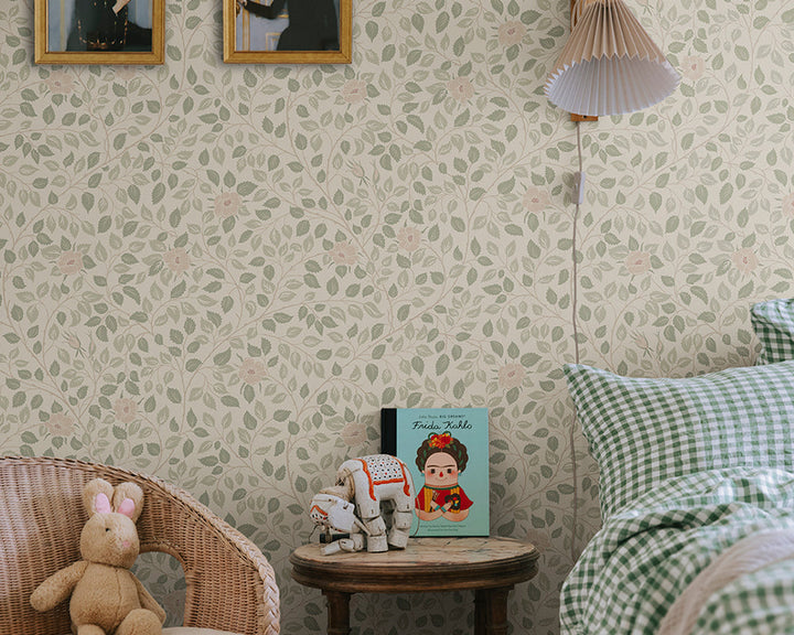 Sandberg Solliden Wallpaper in a kid bedroom