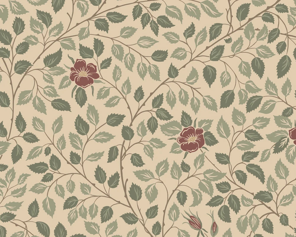 Sandberg Solliden Wallpaper in Burgundy
