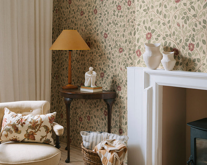 Sandberg Solliden Wallpaper in a living room