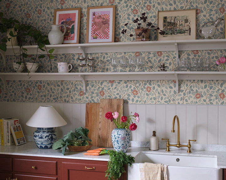 Sandberg Solliden Wallpaper in a kitchen