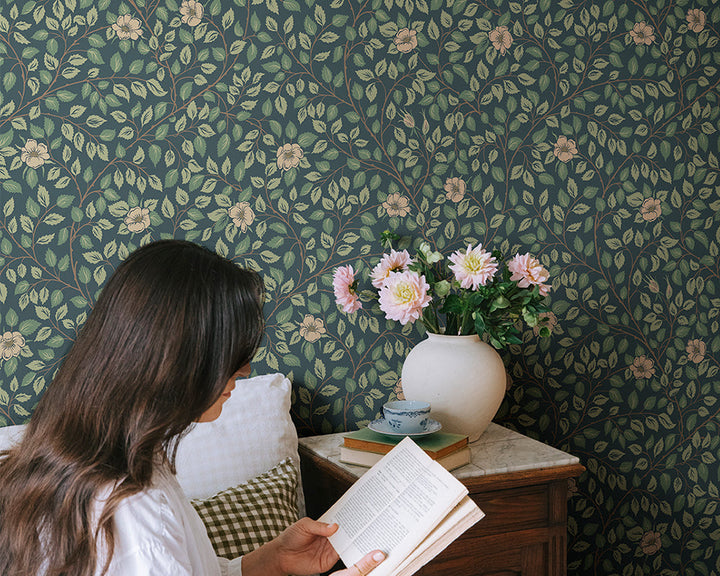Sandberg Solliden Wallpaper in a bedroom