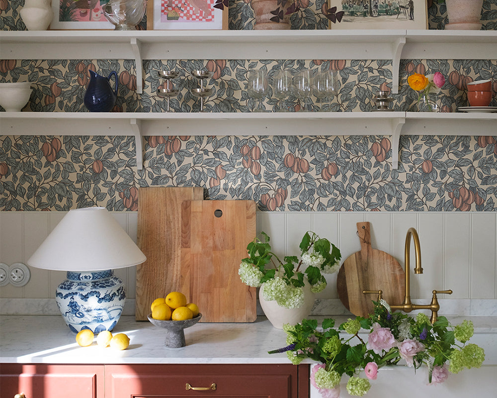 Sandberg Emrik Wallpaper in a kitchen