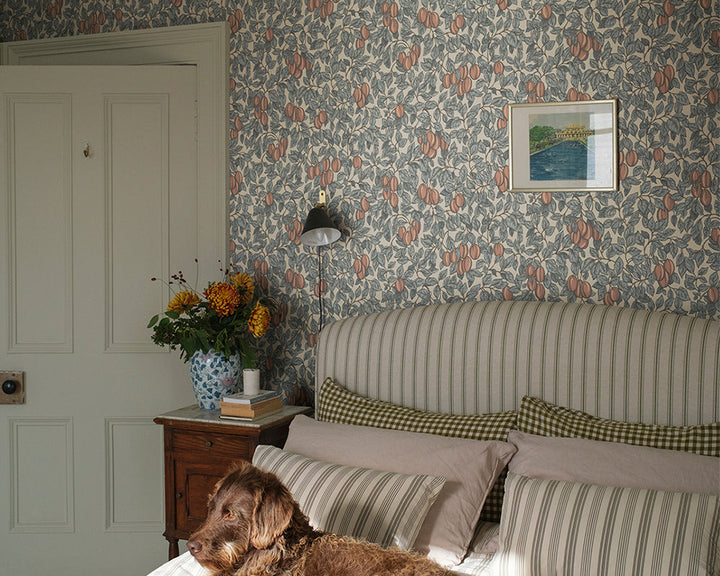 Sandberg Emrik Wallpaper in a bedroom