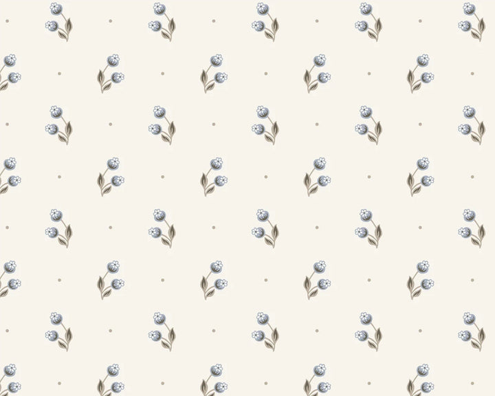 Sandberg Siv Wallpaper in Misty Blue