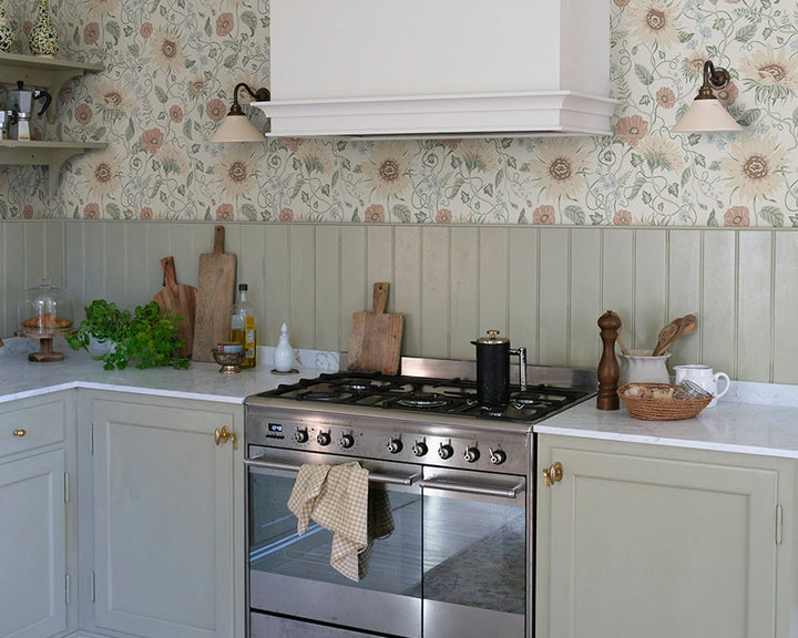 Sandberg Solveig Wallpaper in a kitchen