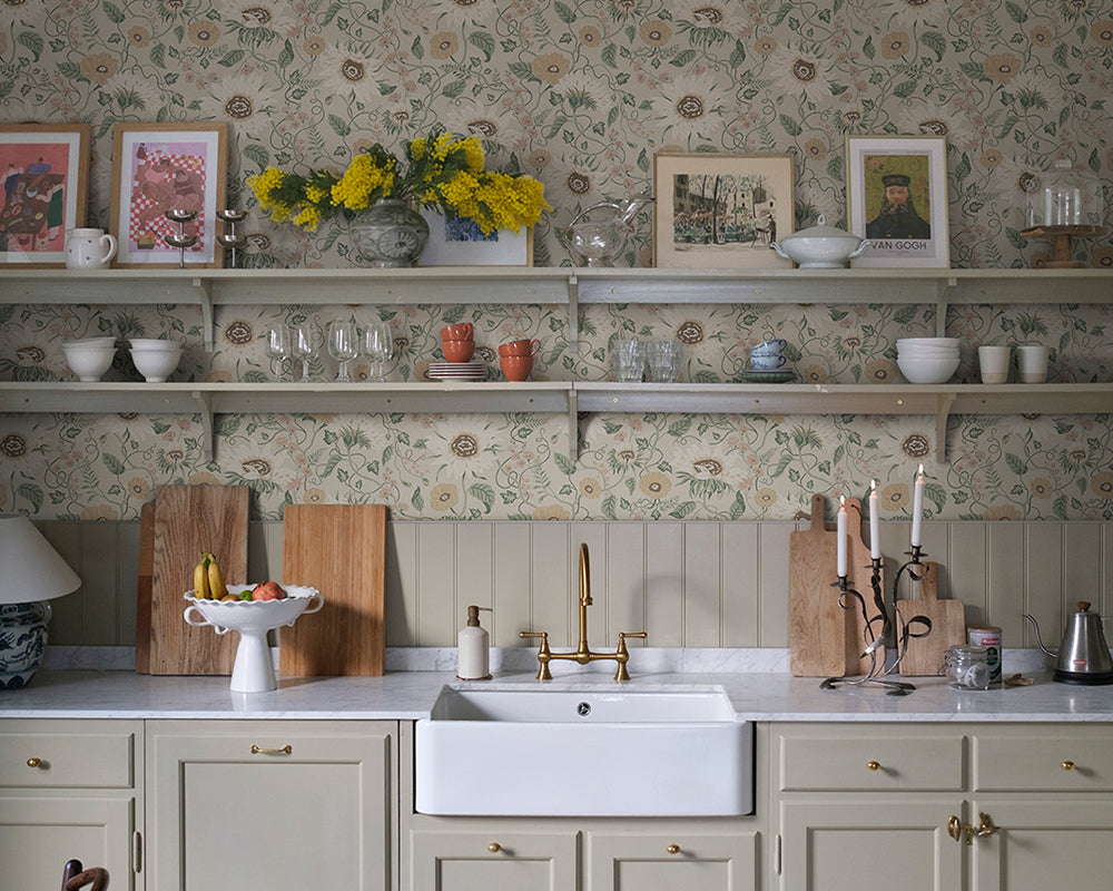 Sandberg Solveig Wallpaper in a kitchen