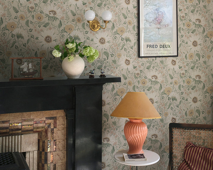 Sandberg Solveig Wallpaper in a living room