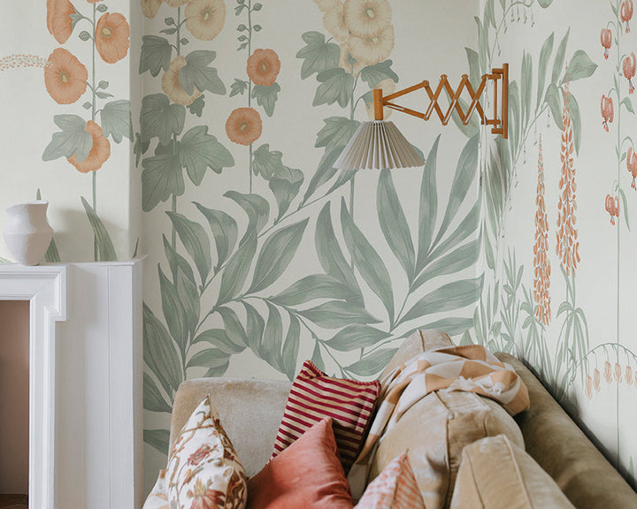 Sandberg Aino Wallpaper in a living room