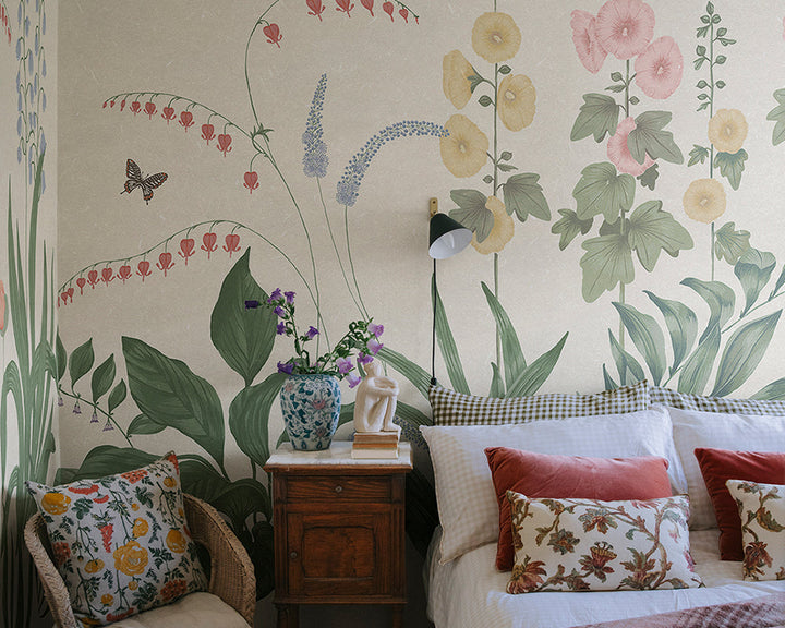 Sandberg Aino Wallpaper in a bedroom