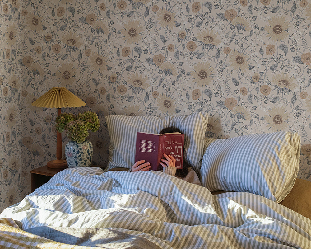 Sandberg Solveig Wallpaper in a bedroom