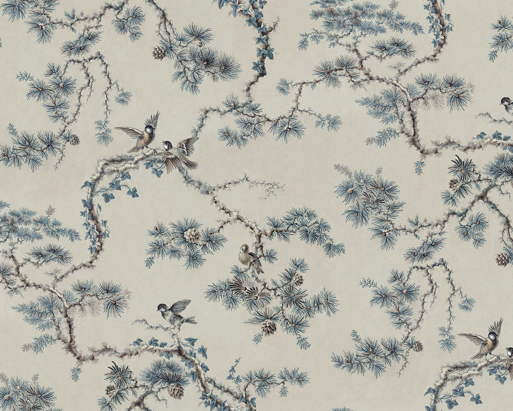 Sandberg Noah Mural Wallpaper in Blue