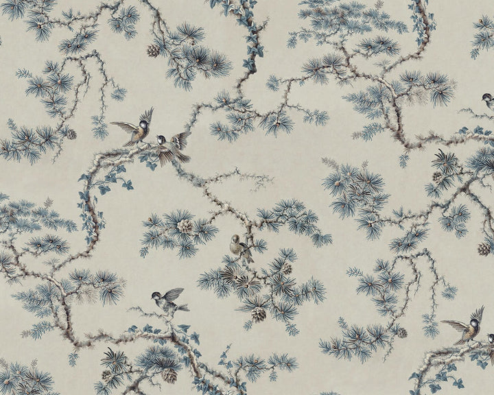 Sandberg Noah Mural Wallpaper in Blue