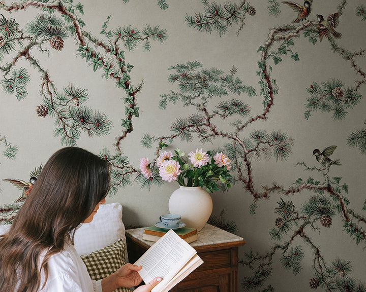 Sandberg Noah Wallpaper in a bedroom