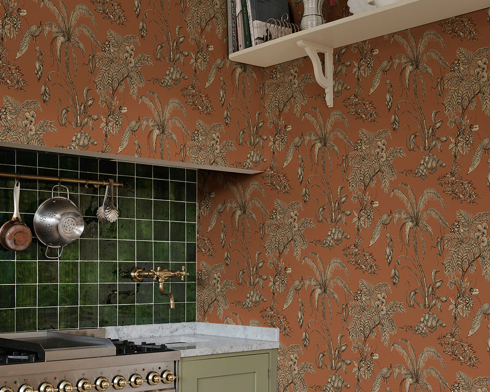 Sandberg Moa Wallpaper in a kitchen