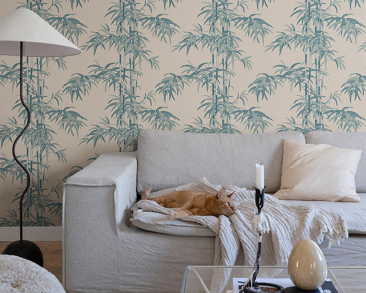 Sandberg Leon Wallpaper in a living room