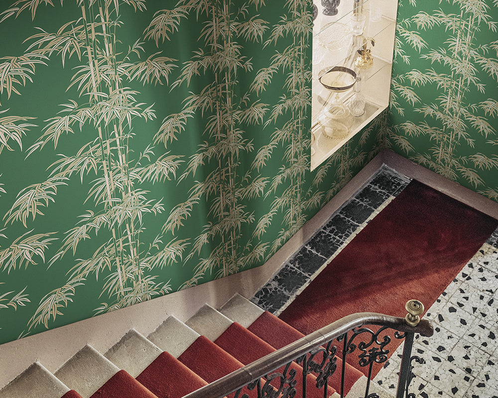 Sandberg Leon Wallpaper in a staircase