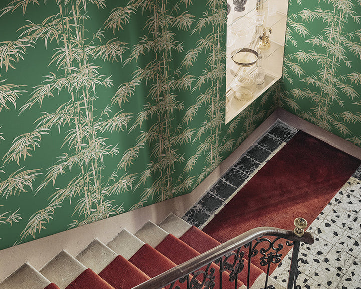 Sandberg Leon Wallpaper in a staircase