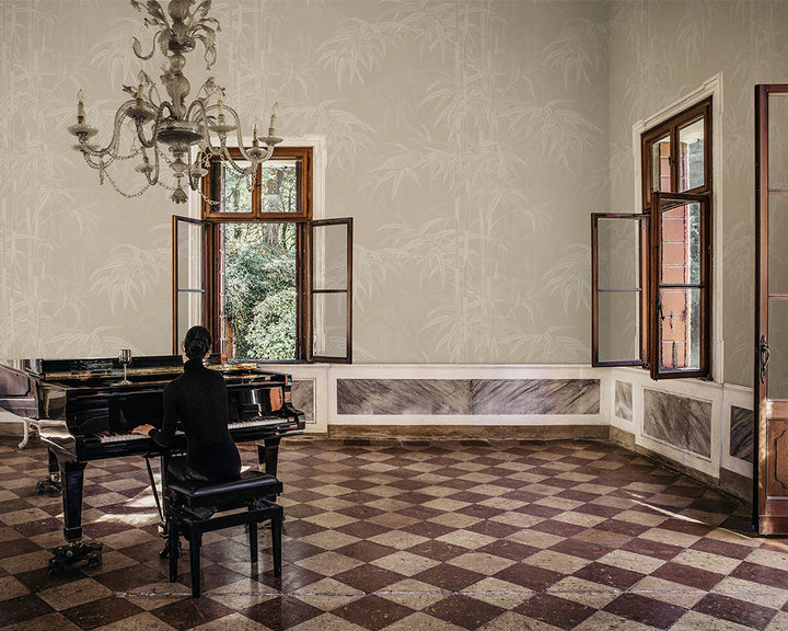Sandberg Leon Mural Wallpaper in a reception room