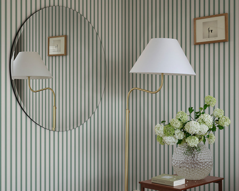 Sandberg Gustav Wallpaper in Green in a room