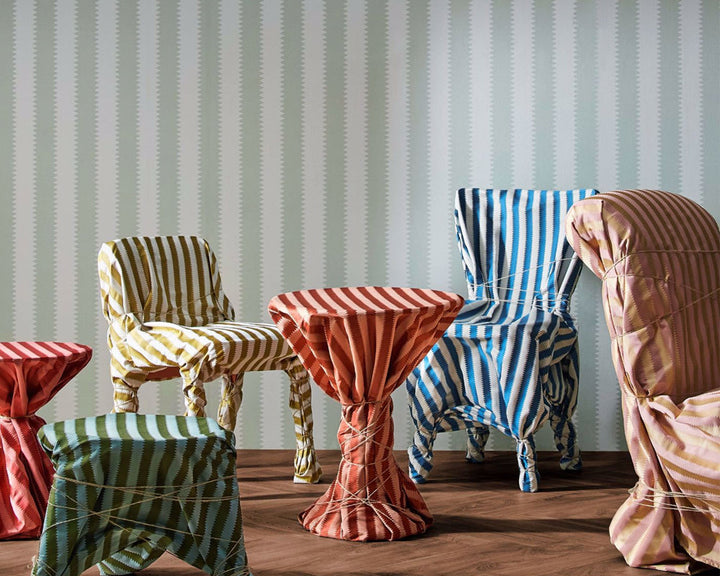 Sanderson Aperigon Parade Wallpaper in a living space