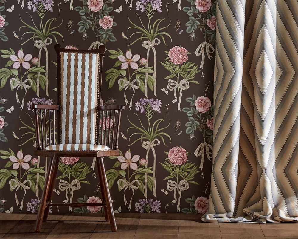 Sanderson Cupid's Beau Wallpaper in a living space