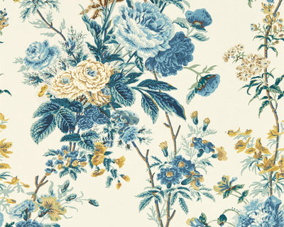 Sanderson Lakeland Paradis Wallpaper in Popinjay/Lion