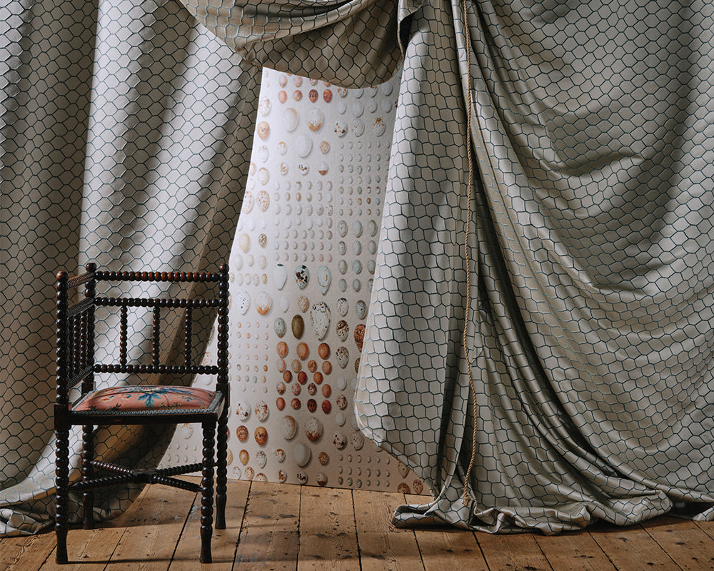 Sanderson Oology Portal Wallpaper in a theatre set up