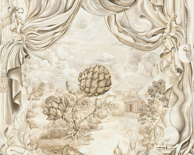 Sanderson Pygmalion Wallpaper in Alabaster