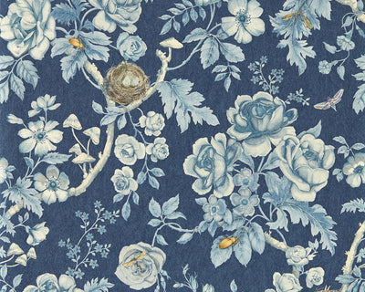 Sanderson Tansy Bloom Wallpaper in Atlantis