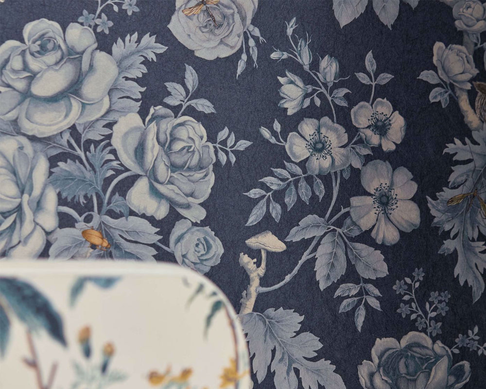 Sanderson Tansy Bloom Wallpaper close up