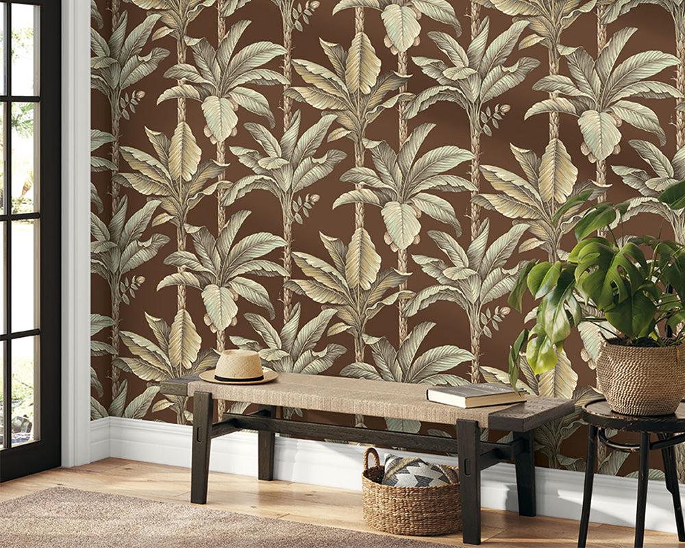 Today Interiors Savannah Grass - Pattern 9 Wallpaper LS60106 in a hallway