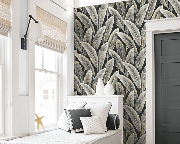Today Interiors Savannah Grass - Pattern 1 Wallpaper LS60210 in a lounge area