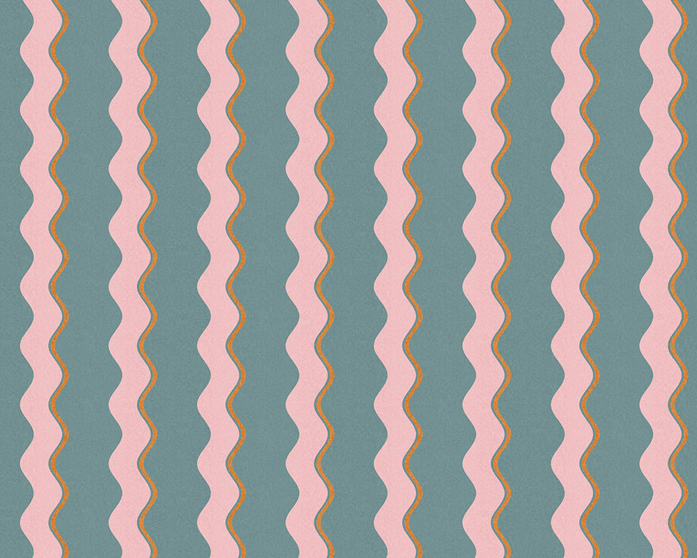 Woodchip & Magnolia Cari Wave Wallpaper