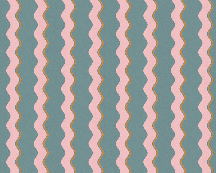 Woodchip & Magnolia Cari Wave Wallpaper