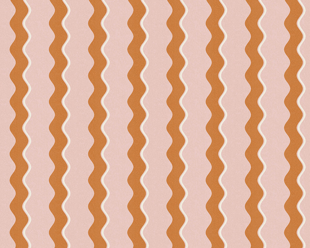Woodchip & Magnolia Cari Wave Wallpaper