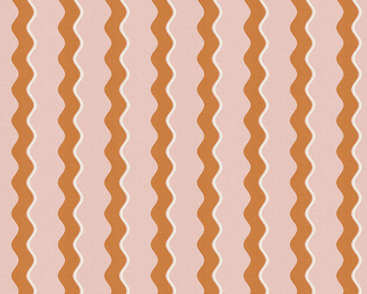 Woodchip & Magnolia Cari Wave Wallpaper