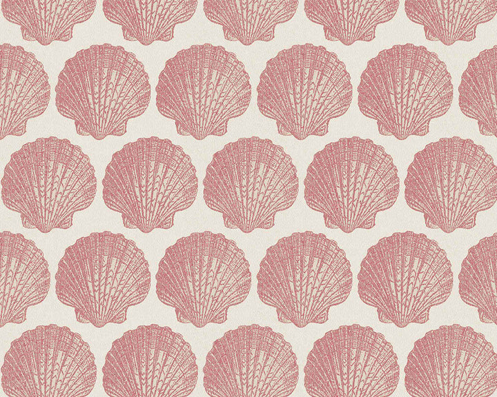 Woodchip & Magnolia Michelle Wallpaper in Berry