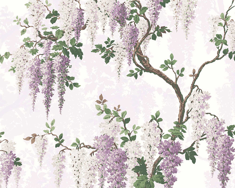 Woodchip & Magnolia Wisteria Wallpaper in Lilac