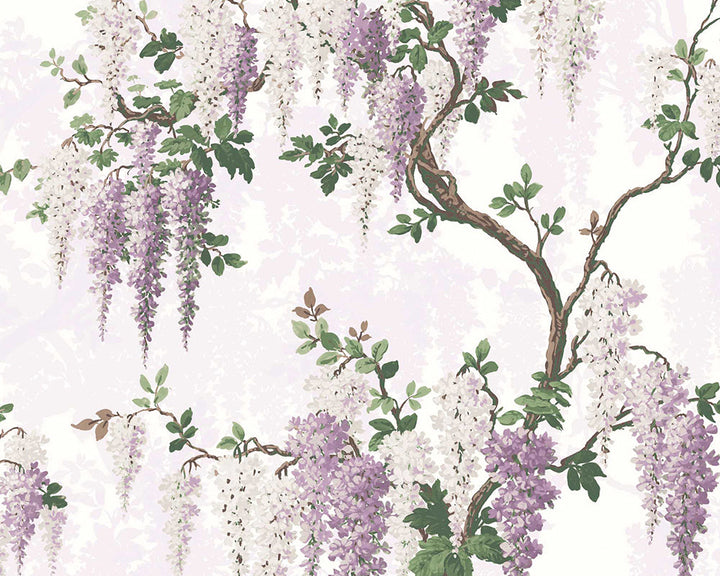 Woodchip & Magnolia Wisteria Wallpaper in Lilac