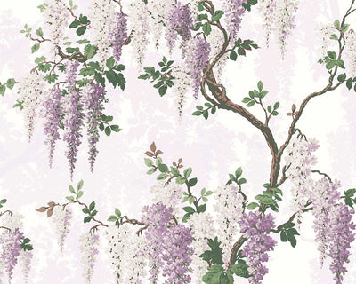 Woodchip & Magnolia Wisteria Wallpaper in Lilac