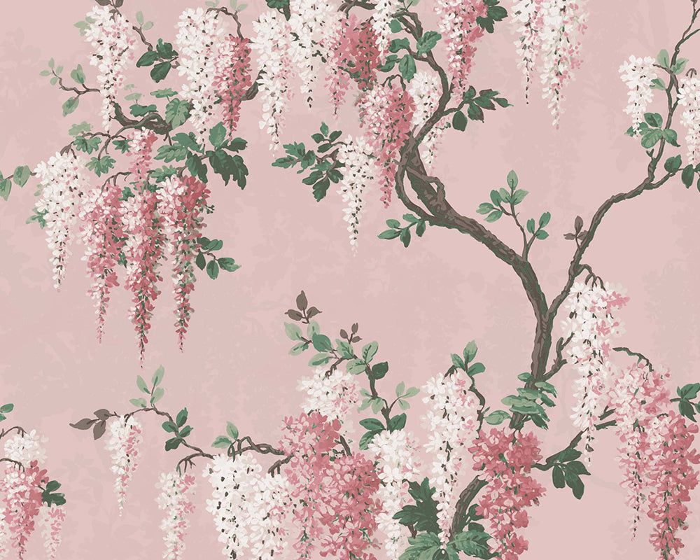 Woodchip & Magnolia Wisteria Wallpaper