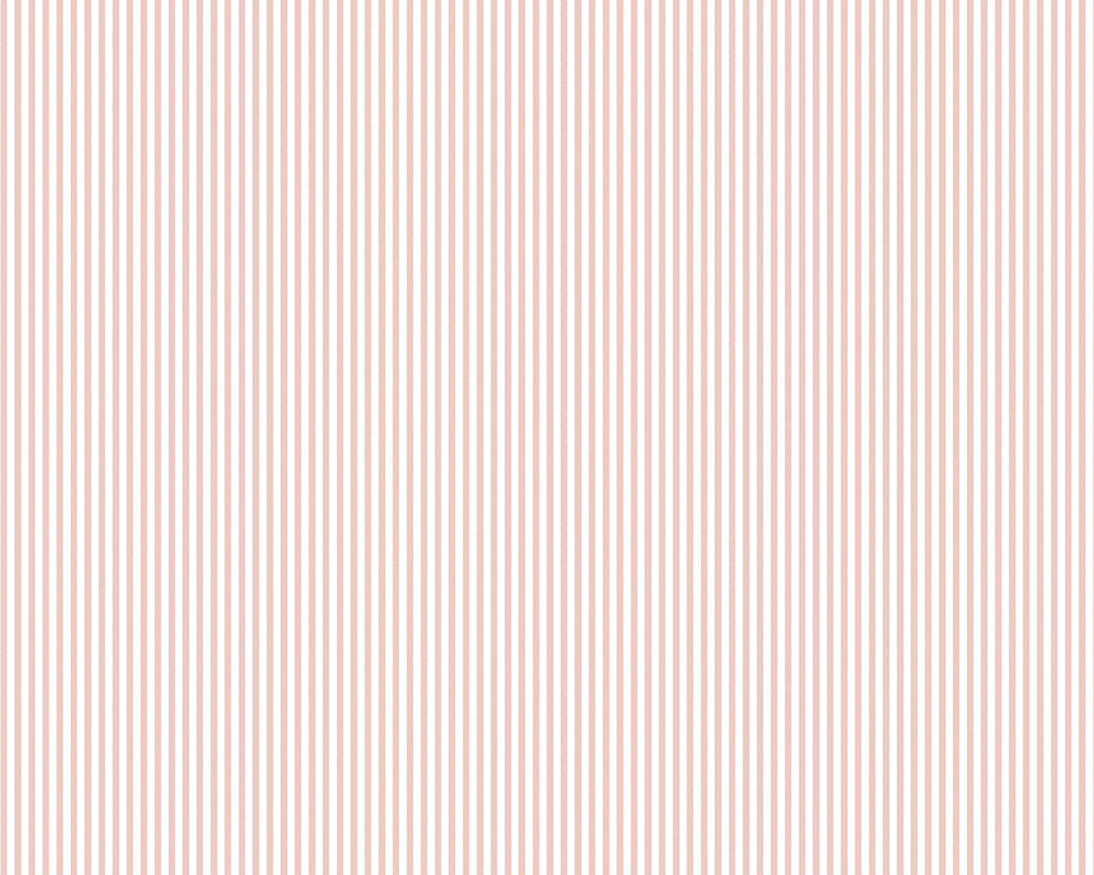 Woodchip & Magnolia Matchstick Stripe Wallpaper in Blush Pink
