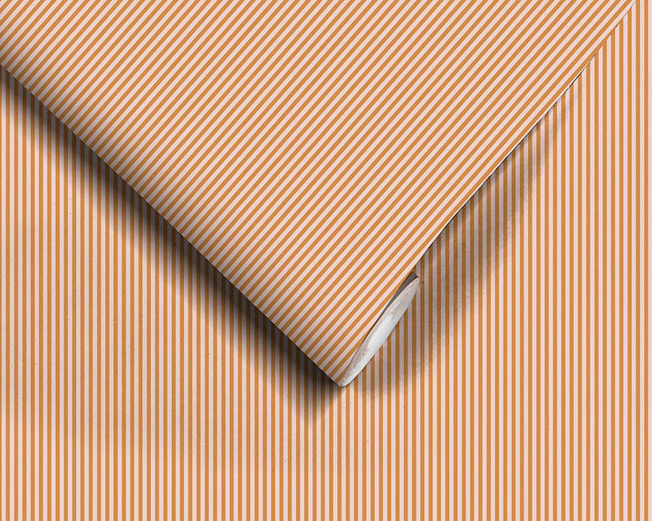 Woodchip & Magnolia Matchstick Stripe Wallpaper roll