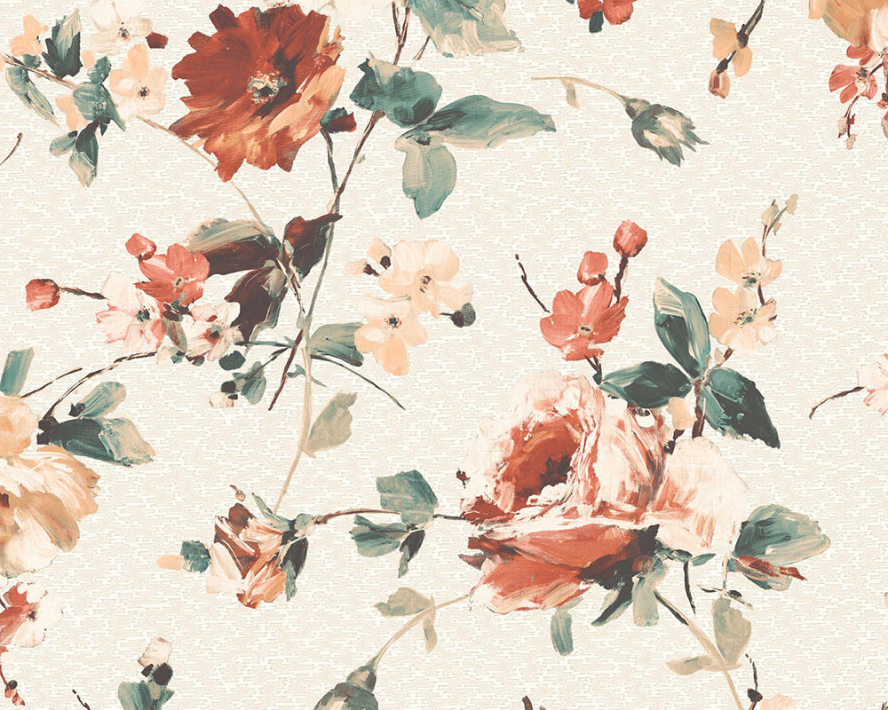 Woodchip & Magnolia Lancashire Rose Wallpaper