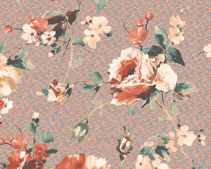 Woodchip & Magnolia Lancashire Rose Wallpaper