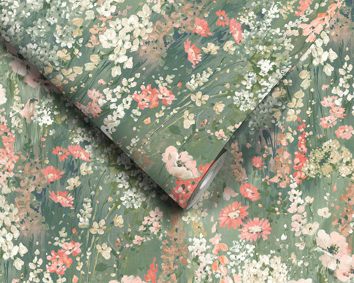 Woodchip & Magnolia Wilderness Wallpaper roll