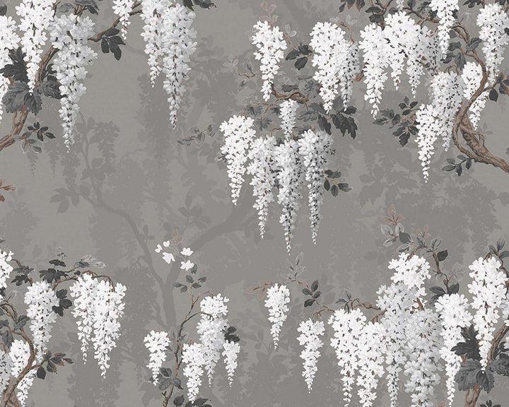 Woodchip & Magnolia Wisteria Wallpaper