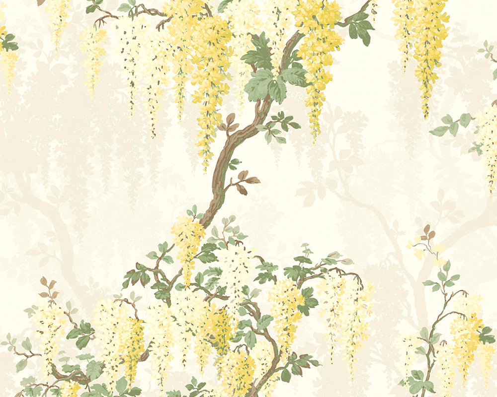 Woodchip & Magnolia Wisteria Wallpaper