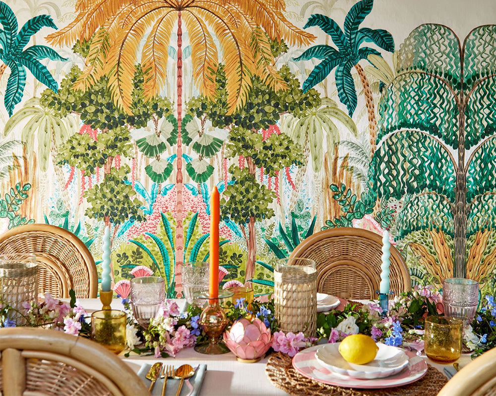 Breegan Jane x Clarke & Clarke Mombasa Wallpaper in Tropical