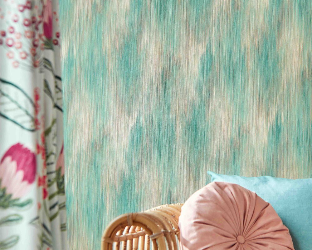 Breegan Jane x Clarke & Clarke Serengeti Wallpaper close up